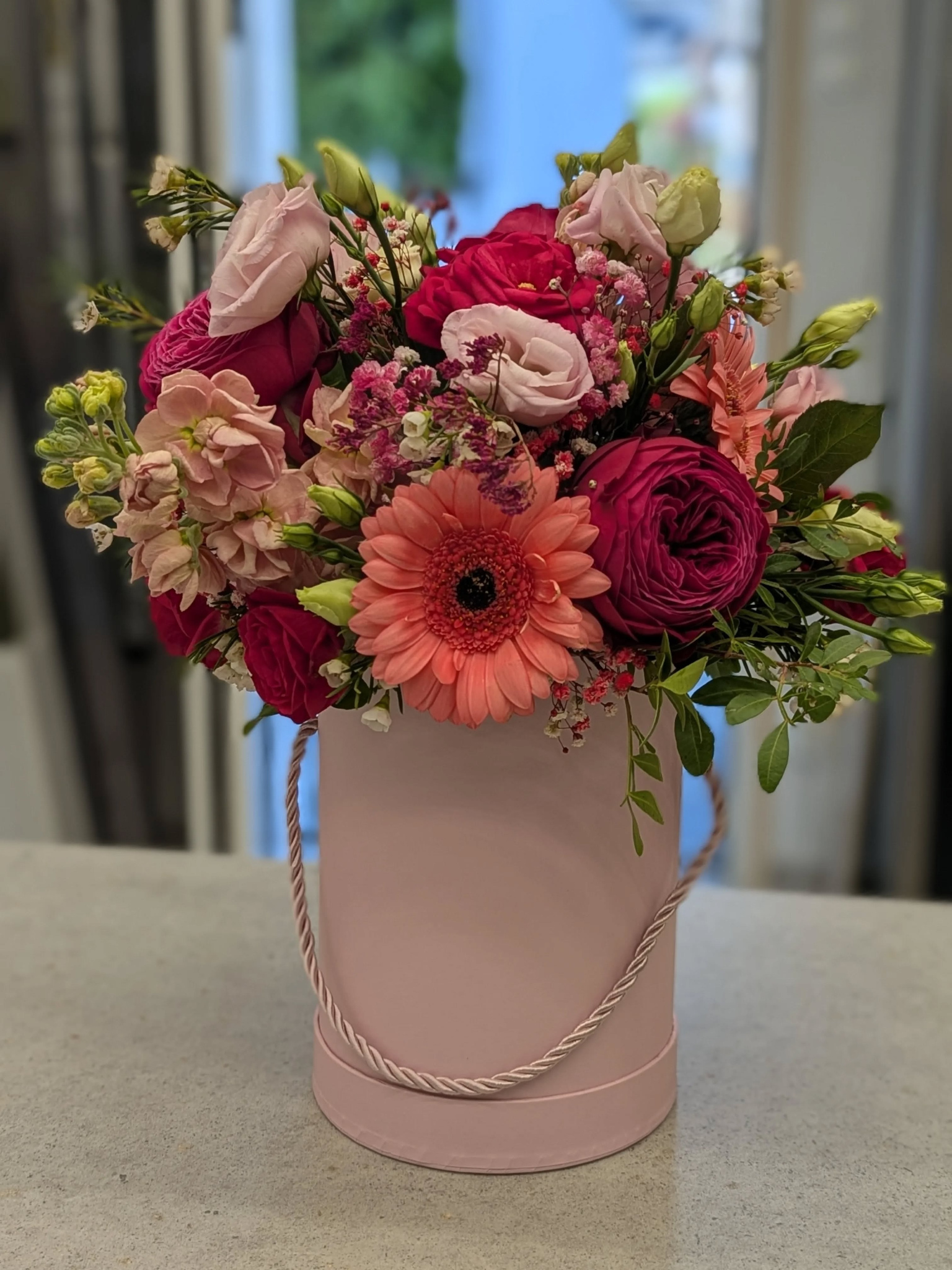 Flowerbox z kompozycją